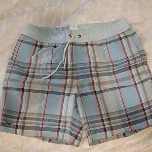 Men's plaid Lacoste Bathing Suit
